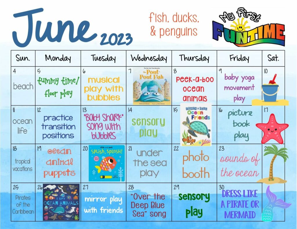 Download: My First Funtime June 2023 Calendar