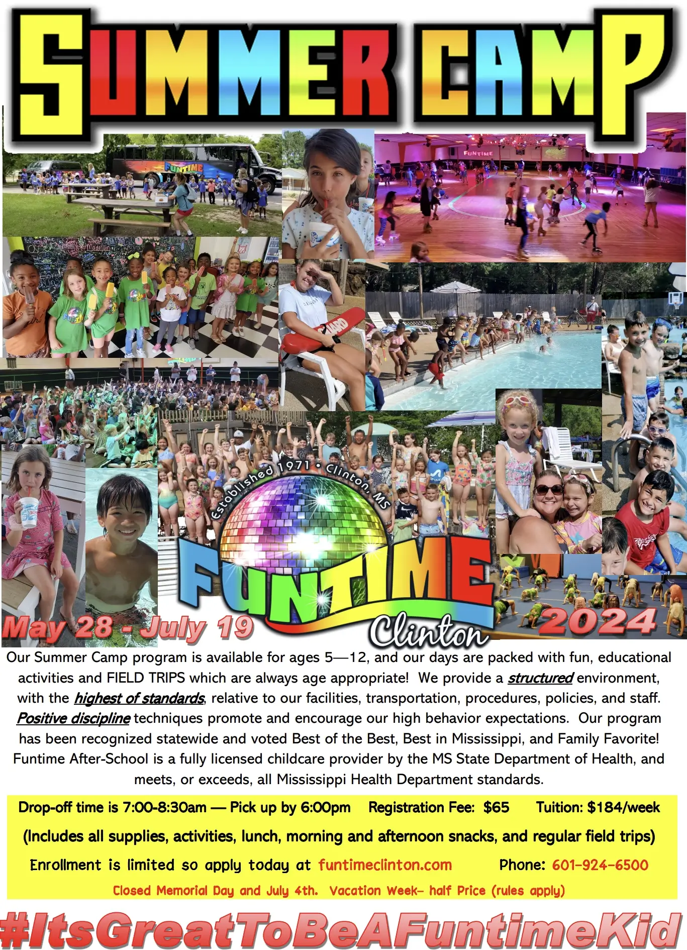 Funtime Summer Camp 2024 Information